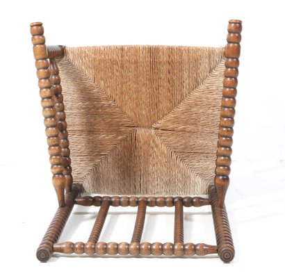 Jacobean Stained Beech Bobbin Armchair, 1900s-MY-1737152