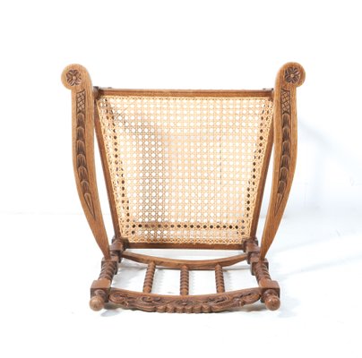 Jacobean Style Stained Beech Bobbin Armchair, 1900s-MY-1756775