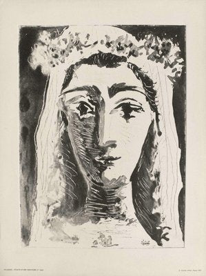 Jacqueline en Mariée de Face (1) by Pablo Picasso-FMZ-960413