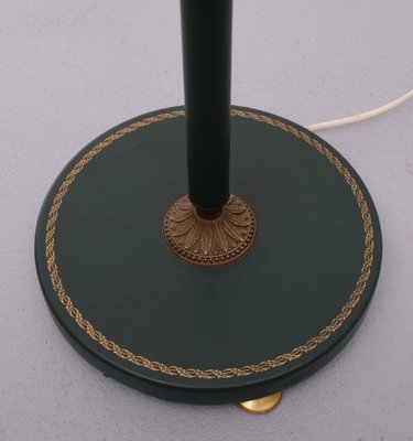 Jacques Adnet Style Leather Floor Lamp, 1960s-GCG-1172042