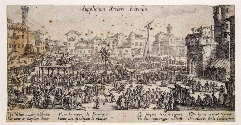 Jacques Callot, Supplicium sceleri Fraenum, Etching, 1624/34-ZCI-1761943