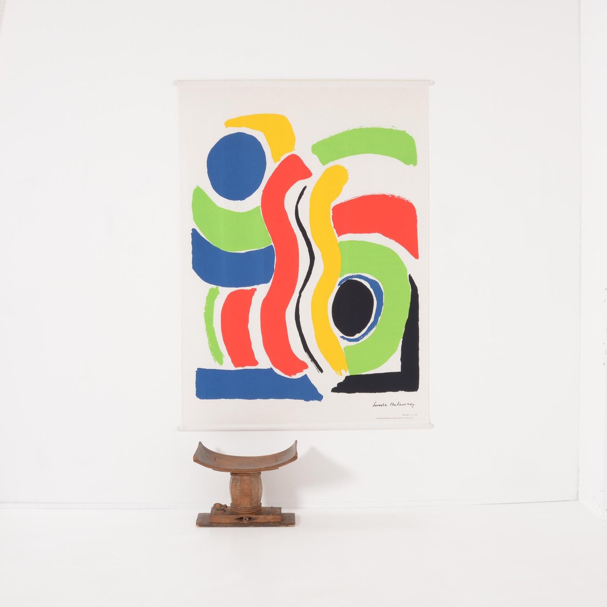 Jacques Damase After Sonia Delaunay, Abstract Composition, 1992, Print on Canvas-VT-1131228