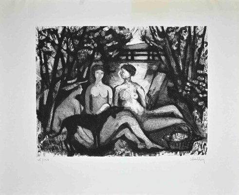 Jacques Halz, Déjeuner sur l'herbe, Breakfast, Original Etching, Late 20th-Century-ZCI-1164863