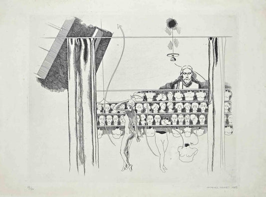 Jacques Maret, House of Dolls, Original Etching, 1929