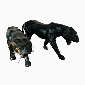 Jaguar Figurines, 1950s, Set of 2-QJM-858811