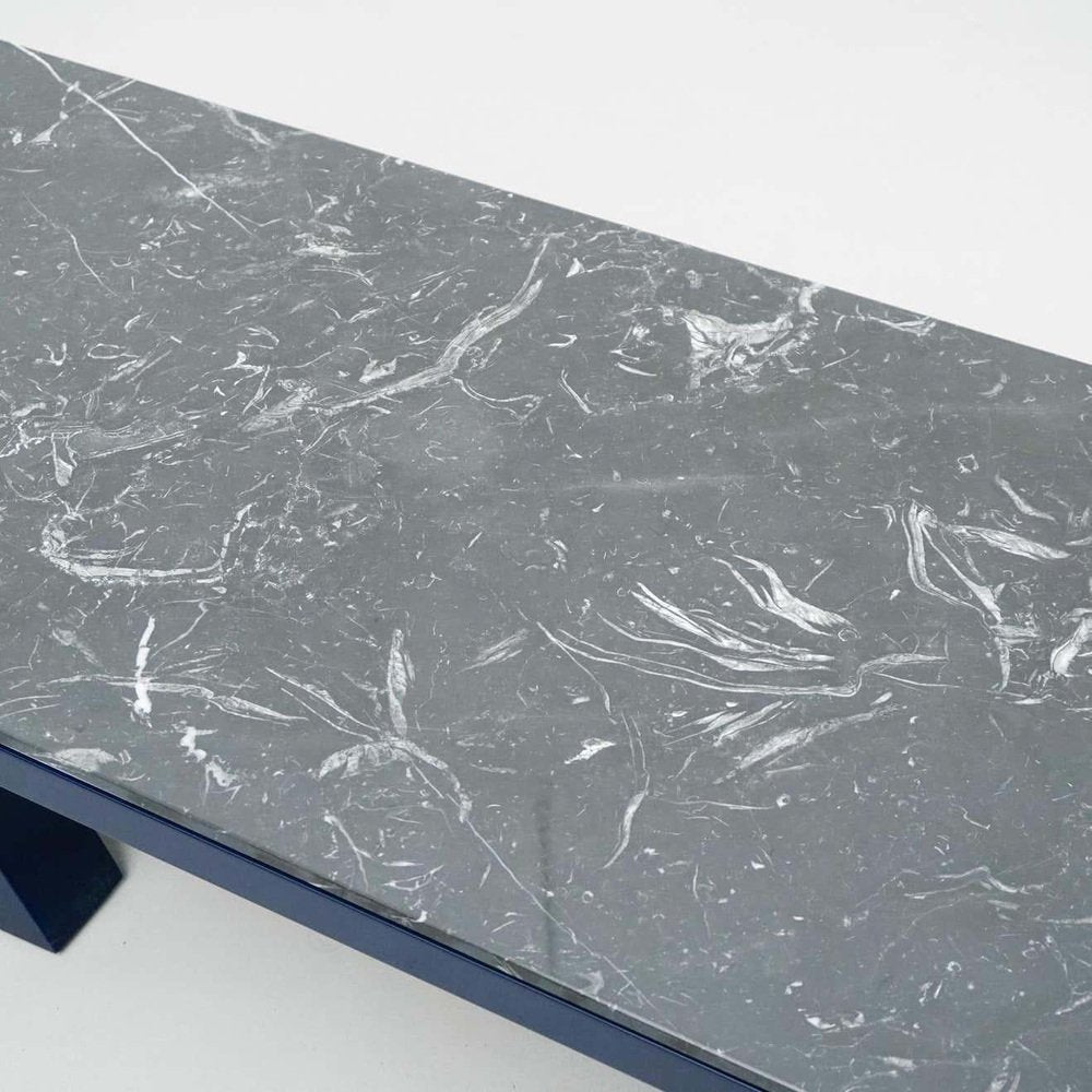 Jaime Hayon Black and Blue Marble Multileg Low Table attributed to Bd Barcelona