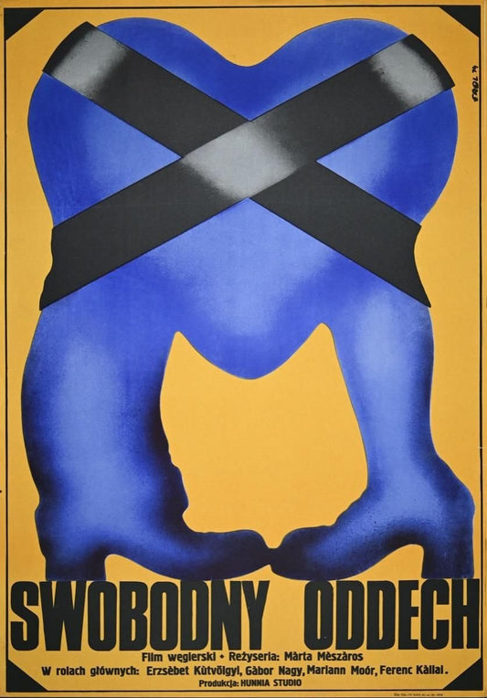 Jakub Erol, Free Breath, Vintage Poster Offset, 1974