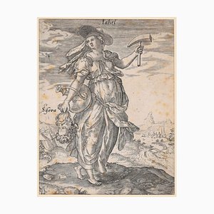 Jale with the Sisera's Head - Original Etching by M. Greuter 1586-ZCI-758758