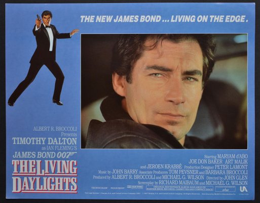 James Bond 007 the Living Daylights Original Lobby Card, UK, 1987-DYV-701242