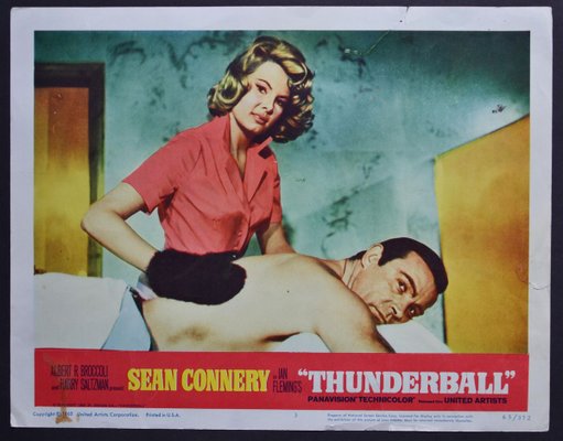 James Bond 007 Thunderball Original Lobby Card, UK, 1965-DYV-700959