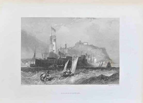 James Duffield Harding, Scarborough, Lithograph, 19th Century-ZCI-1788768