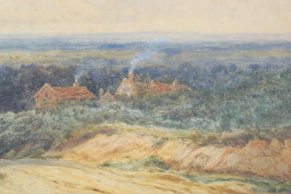 James Edward Grace, Rural Landscape, 1879, Watercolor on Paper, Framed-AOI-1106741