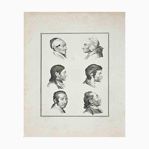 James Neagle, Heads of Men, Original Etching, 1810-ZCI-1379289