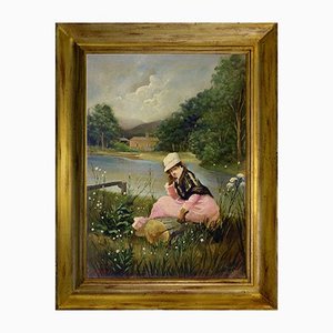 James Richard, Scene, Oil on Canvas, Framed-VHF-1143440