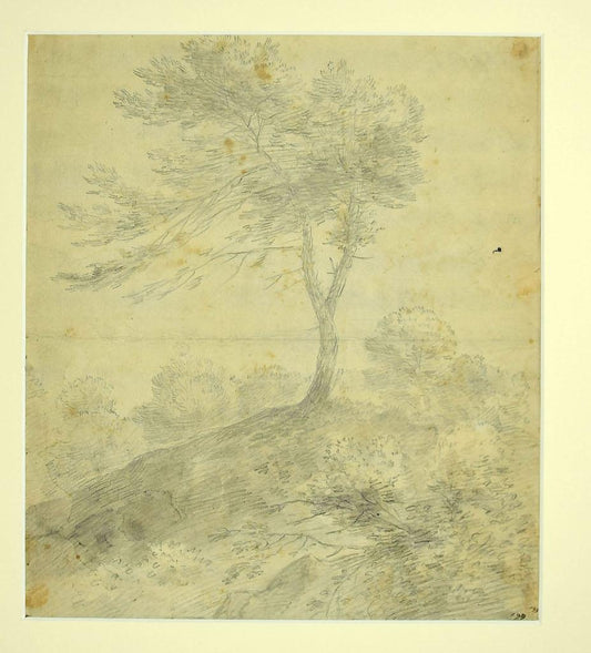 Jan Peter Verdussen, Landscape, Pencil on Paper, Mid-18th Century