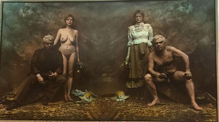 Jan Saudek, My Good Friend and His Fiancee, Late 20th Century, Original Photograph-UCH-1224966