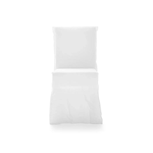 GHOST 23 - Restaurant chair with removable cover (Upholsetery : Lino Bianco)
