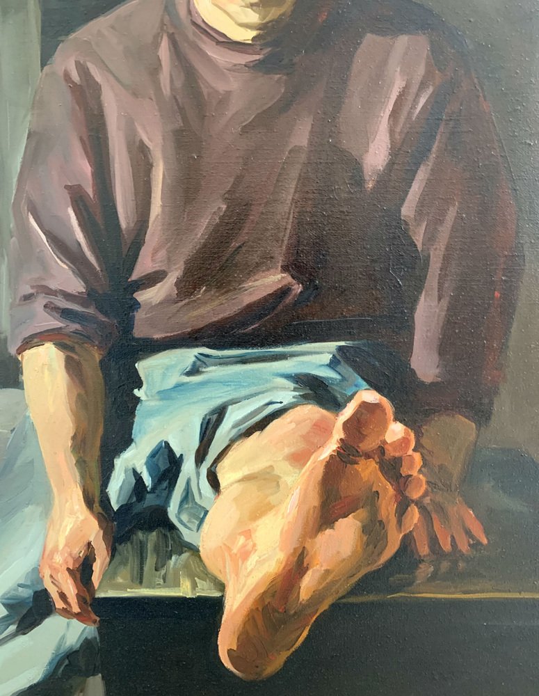 Janusz Szpyt, A Toe, 2004, Oil on Canvas