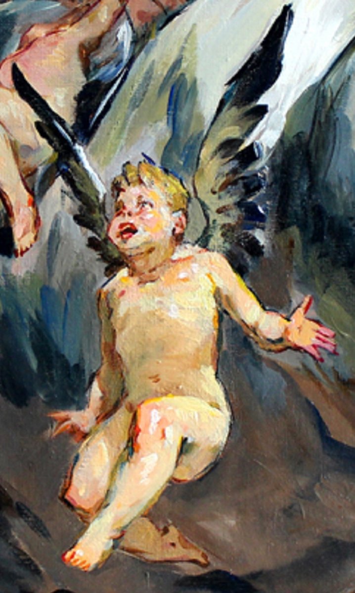 Janusz Szpyt, Angels, 2012, Oil on Canvas