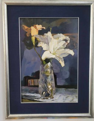 Janusz Szpyt, Lilies, Acrylic Painting, 2013-XHG-1811213