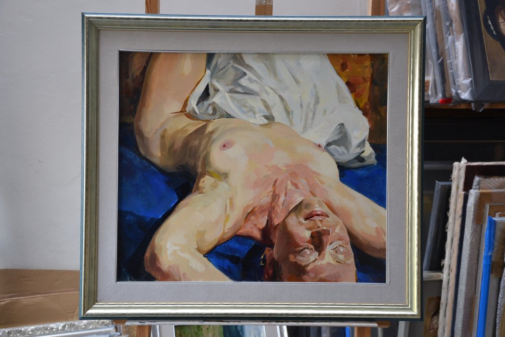 Janusz Szpyt, Upside Down, 2019, Oil on Canvas