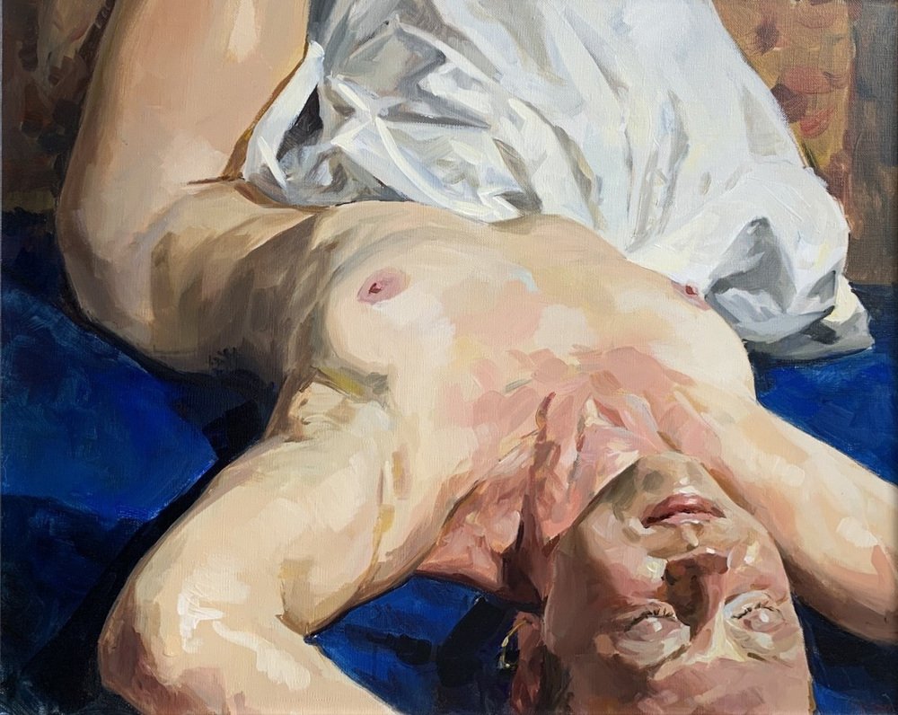 Janusz Szpyt, Upside Down, 2019, Oil on Canvas