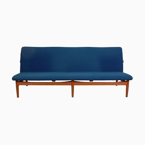 Japan 3-Seater Sofa in Blue Fabric by Finn Juhl, 1960s-MTD-1783918