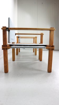 Japandi Safari Armchairs and Table attributed to Gerd Lange, 1965, Set of 3-DT-2026275