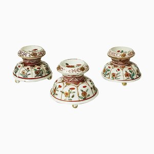 Japanese Arita Tripod Salt Cellars, 1690-1730, Set of 3-UCH-1224505