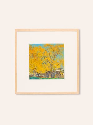 Japanese Autumn, Gouache on Paper-GPP-1060086