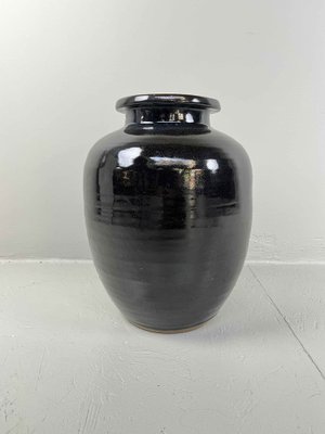 Japanese Black Glazed Jug, 1890s-DWL-1397618