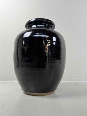 Japanese Black Glazed Jug, 1890s-DWL-1397618