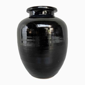 Japanese Black Glazed Jug, 1890s-DWL-1397618