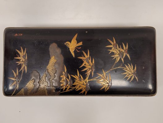 Japanese Box in Lacquered and Polychrome, 19th Century-NUC-1440708