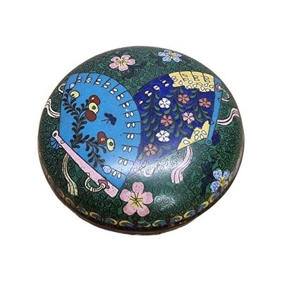 Japanese Cloisonné Meiji Box-VHW-2028256