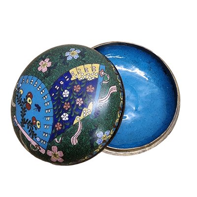 Japanese Cloisonné Meiji Box-VHW-2028256