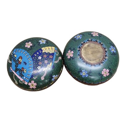 Japanese Cloisonné Meiji Box-VHW-2028256