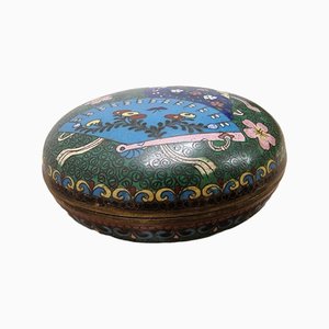 Japanese Cloisonné Meiji Box-VHW-2028256