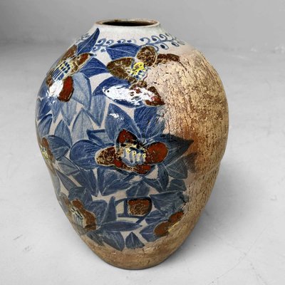 ​Japanese Earthenware Ikebana Flower Vase, 1920s-DWL-2020314