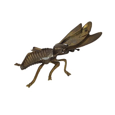 Japanese Insects in Copper, Brass and Wood, Set of 9-RY-1360250