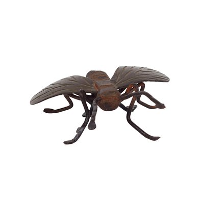 Japanese Insects in Copper, Brass and Wood, Set of 9-RY-1360250