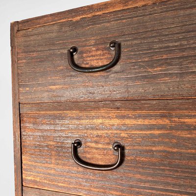 Japanese Kimono Paulownia Tansu Chest of Drawers, 1960s-DWL-2020397