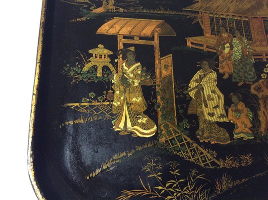 Japanese Lacquered and Decorated Tray-QZG-1764399