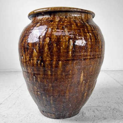 Japanese Late Meiji Earthenware Vase-DWL-1767710