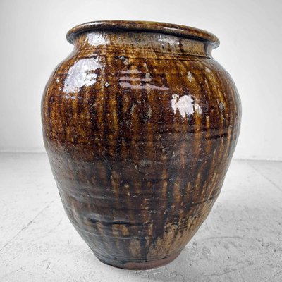 Japanese Late Meiji Earthenware Vase-DWL-1767710