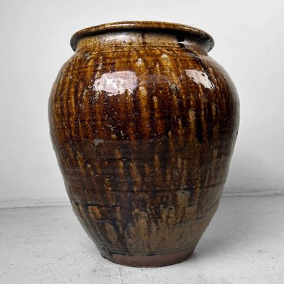 Japanese Late Meiji Earthenware Vase-DWL-1767710