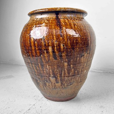 Japanese Late Meiji Earthenware Vase-DWL-1767710