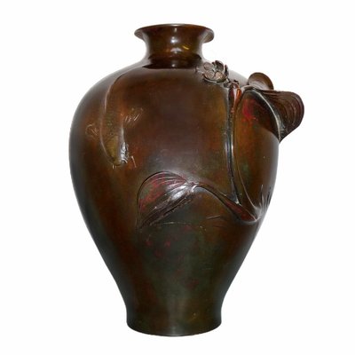 Japanese Meiji Period Bronze Vase, 19th Century-YGE-953621