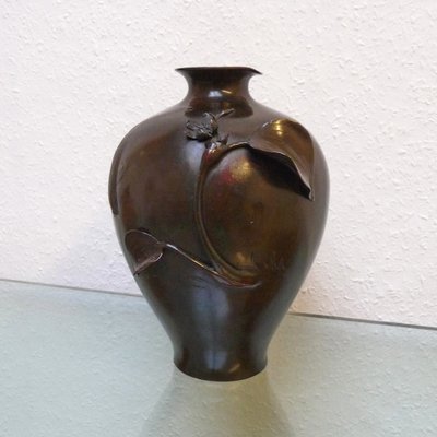 Japanese Meiji Period Bronze Vase, 19th Century-YGE-953621