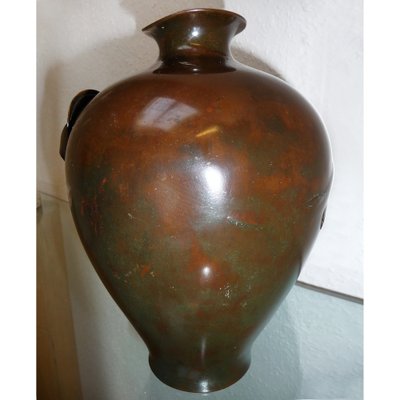 Japanese Meiji Period Bronze Vase, 19th Century-YGE-953621